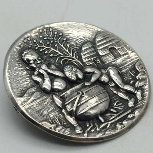 Vintage South African Silver `Candida` Brooch