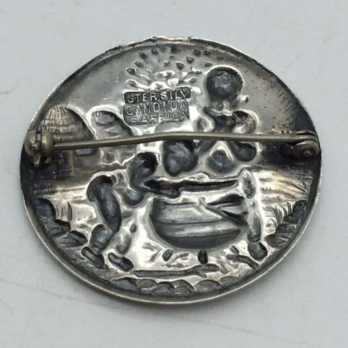 Vintage South African Silver `Candida` Brooch