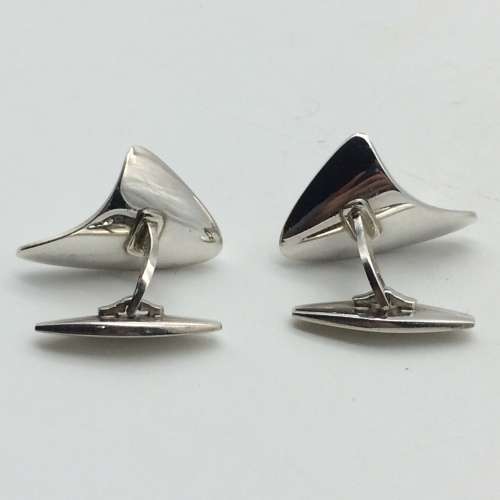 Classic `Georg Jensen` Solid Silver Vintage Cufflinks