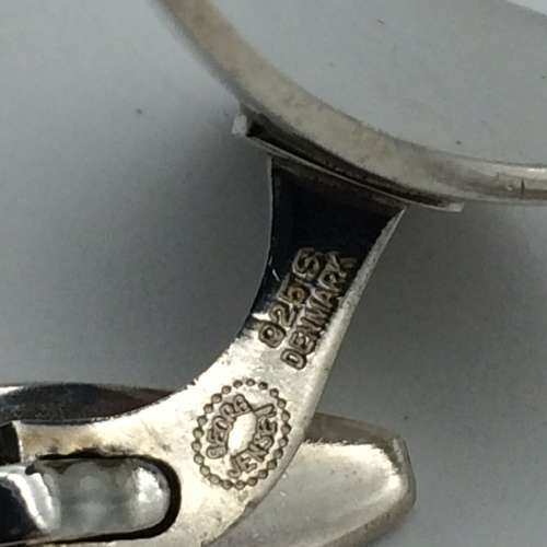 Classic `Georg Jensen` Solid Silver Vintage Cufflinks