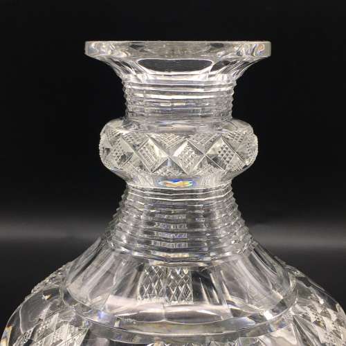 Rare Shaped Georgian Crystal Decanter