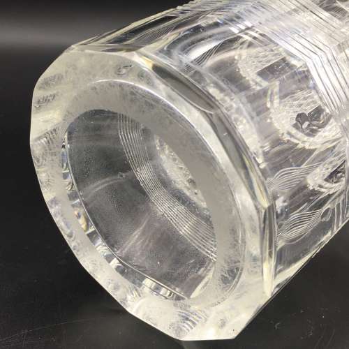 Rare Shaped Georgian Crystal Decanter
