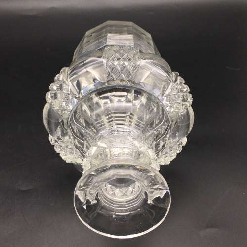 Rare Shaped Georgian Crystal Decanter