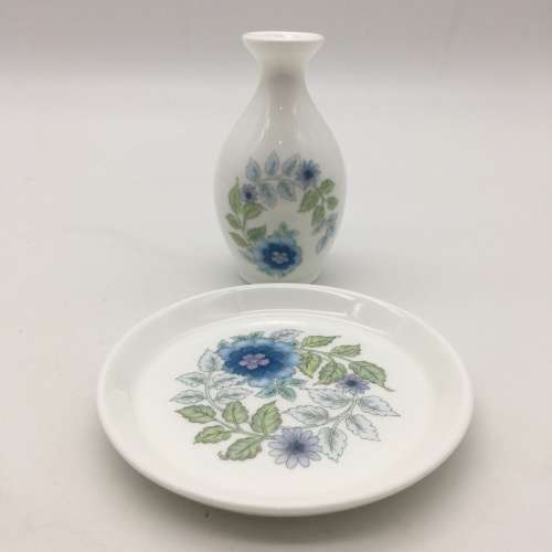 Wedgwood `Clementine` Bud Vase & Trinket Dish