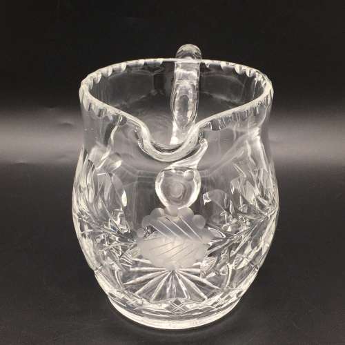 Large Vintage `Rose-Cut` Water Jug
