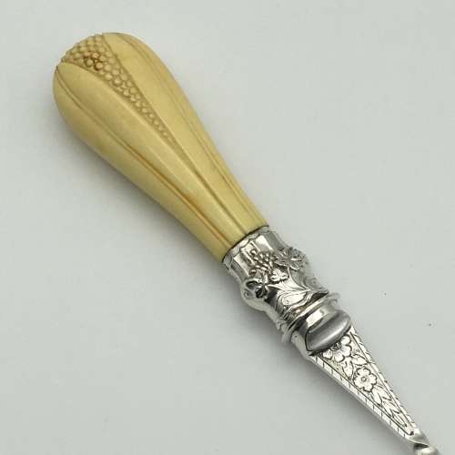 Victorian Silver-Plated `Stilton Cheese Scoop`