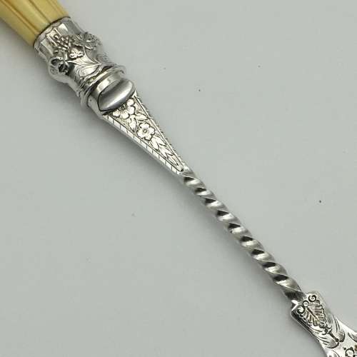 Victorian Silver-Plated `Stilton Cheese Scoop`