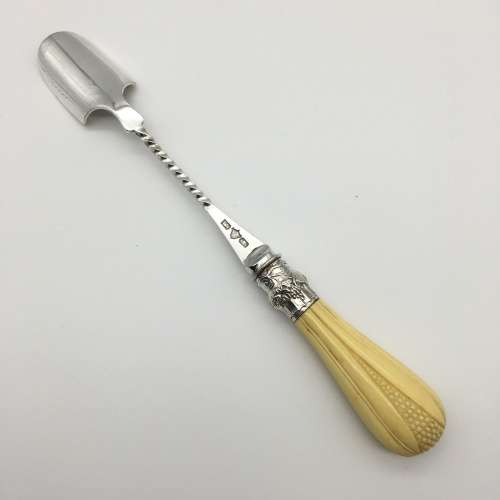 Victorian Silver-Plated `Stilton Cheese Scoop`
