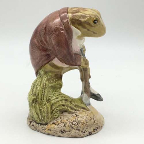 Beatrix Potter `Mr. Jeremy Fisher Digging` Figurine