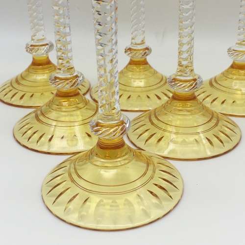 Amazing Set of Six `Stuart Crystal Wine Glasses