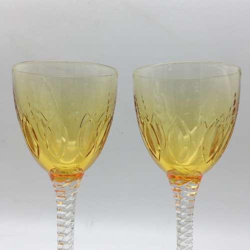 Amazing Set of Six `Stuart Crystal Wine Glasses