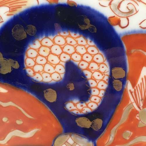 Very Large Antique `Imari` Porcelain Jardiniere