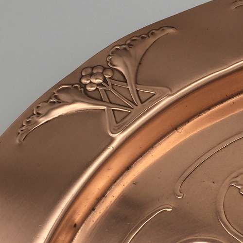 Antique WMF `Art Nouveau - Jugendstil` Copper Tray