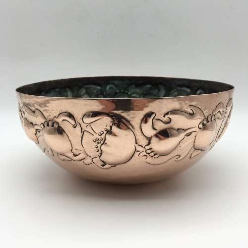 Rare `Arts and Crafts - Newlyn Copper` Bowl