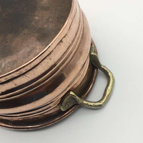 Two Vintage Copper and Brass Oval Planters or Bowls