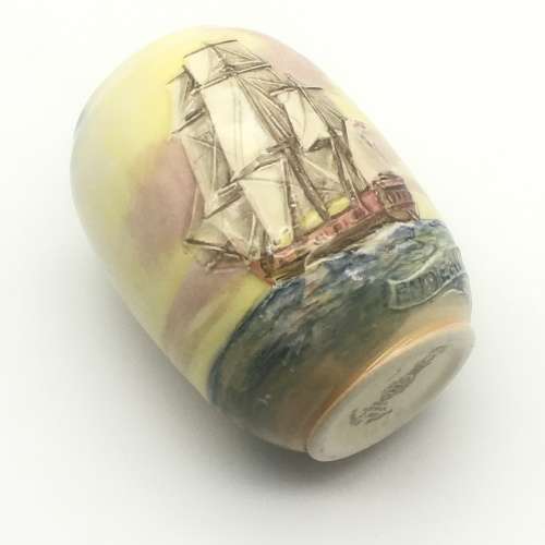 Small Royal Doulton `Famous Ships` Vase