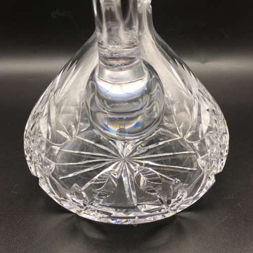 Crystal `Rose-Cut` Vintage Claret Jug & Stopper