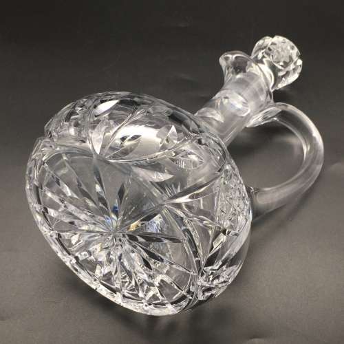 Crystal `Rose-Cut` Vintage Claret Jug & Stopper