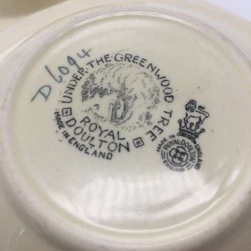 Royal Doulton `Dickens Ware` Dessert Set (7 x Pce)