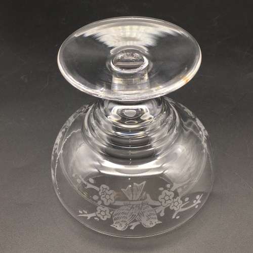 Six Quality `Stuart` Crystal Dessert Glasses