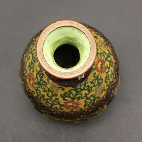 Antique Cloisonne Enamel Vase (Meiji Period)