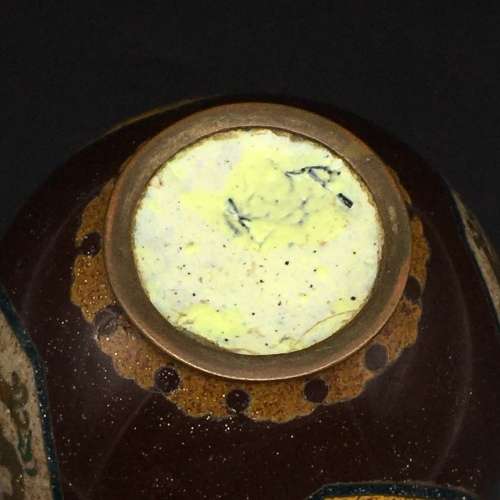 Antique Cloisonne Enamel Vase (Meiji Period)