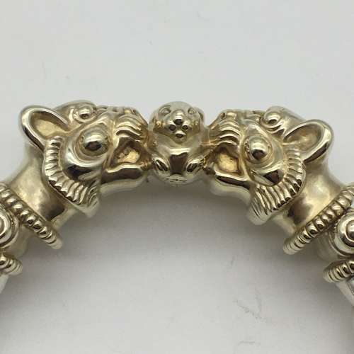 Impressive, Chunky Vintage Sterling Silver Bangle (Signed)