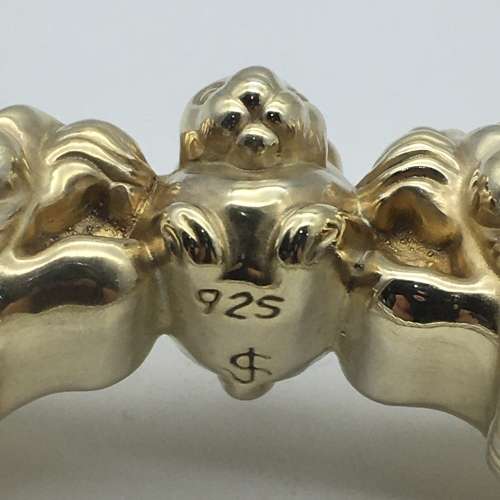 Impressive, Chunky Vintage Sterling Silver Bangle (Signed)