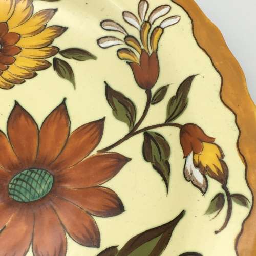Impressive Large Gouda `FANDO` Charger/Wall Plate (Signed)
