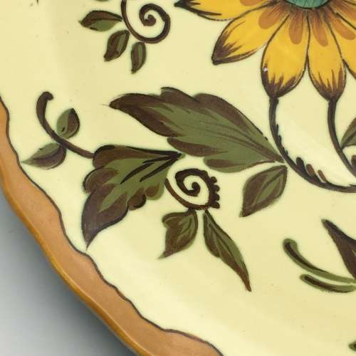 Impressive Large Gouda `FANDO` Charger/Wall Plate (Signed)