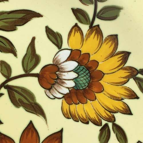 Impressive Large Gouda `FANDO` Charger/Wall Plate (Signed)