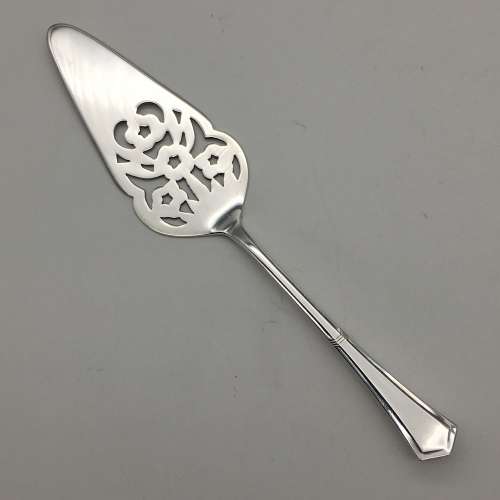 Art Deco Silver-Plated Cake Forks and Server Set (Cased)