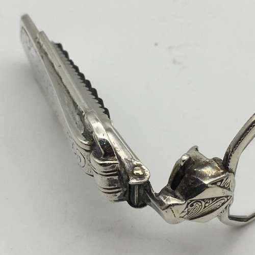 Early Art Deco Solid Silver Folding Lorgnettes