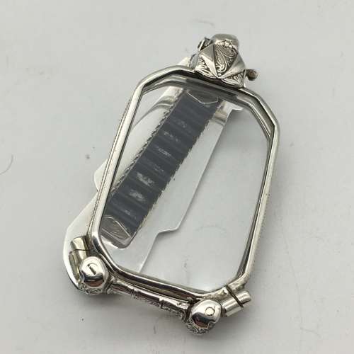 Early Art Deco Solid Silver Folding Lorgnettes