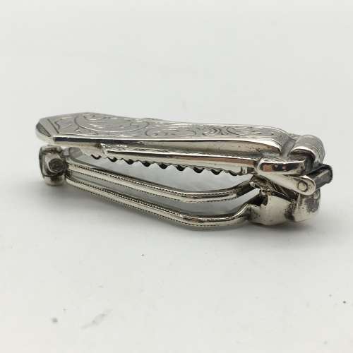 Early Art Deco Solid Silver Folding Lorgnettes