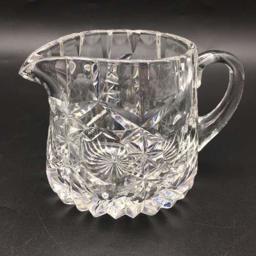 Vintage Crystal Milk Jug and Sugar Bowl