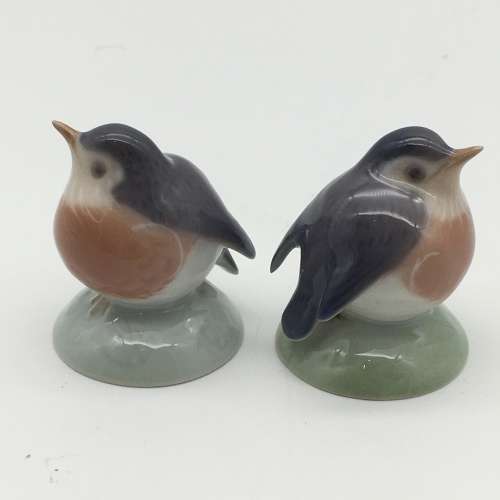 Cute Pair of `Royal Copenhagen` Birds (2238)