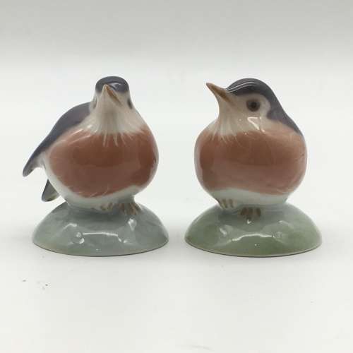 Cute Pair of `Royal Copenhagen` Birds (2238)