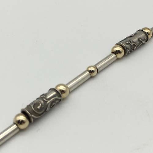 Vintage Sterling Silver `Fancy Link` Bracelet