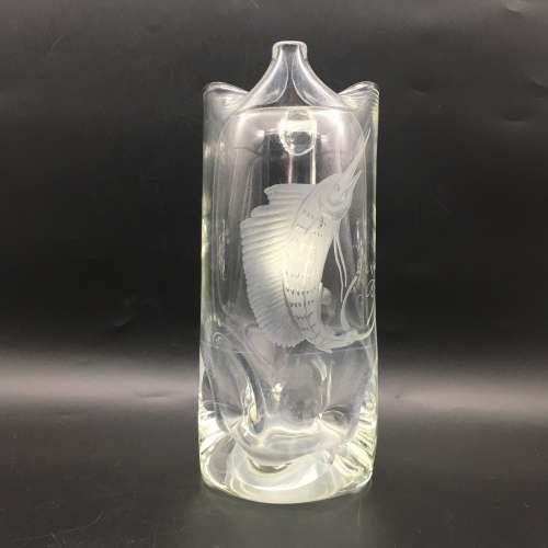 Large Crystal `Sailfish` Water Jug