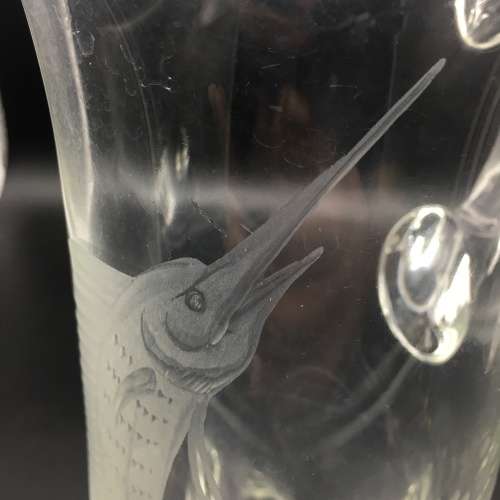 Large Crystal `Sailfish` Water Jug