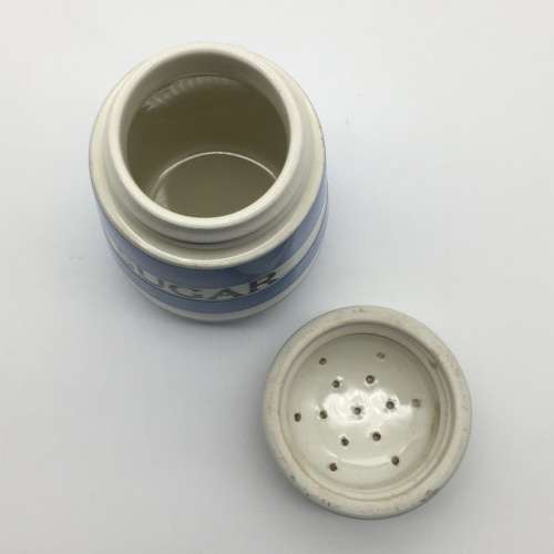 Vintage Blue and White `Cornish Ware` Sugar Shaker (T.G GREEN)