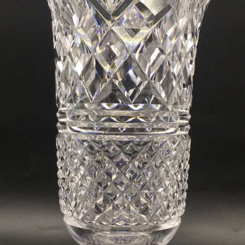 Large Top Quality Cut Crystal Vase