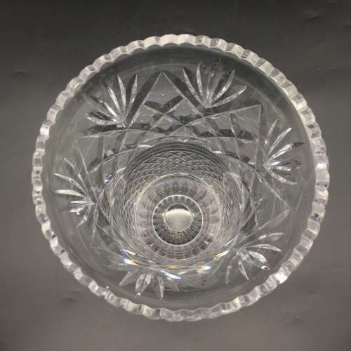 Large Top Quality Cut Crystal Vase
