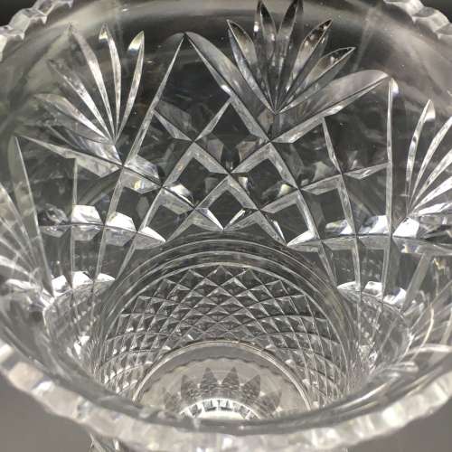 Large Top Quality Cut Crystal Vase