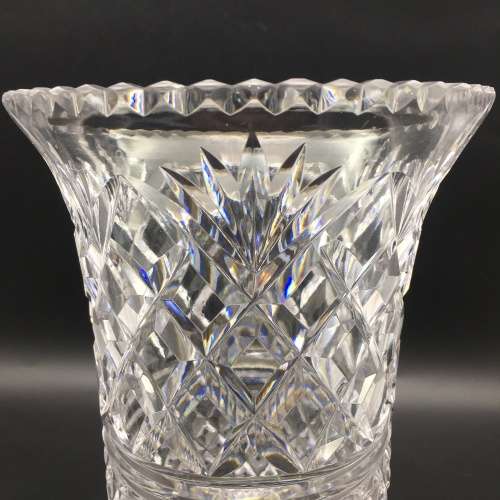 Large Top Quality Cut Crystal Vase