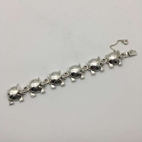 Superb Sterling Silver `Elephant` Vintage Bracelet