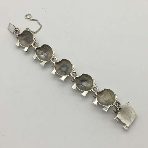 Superb Sterling Silver `Elephant` Vintage Bracelet