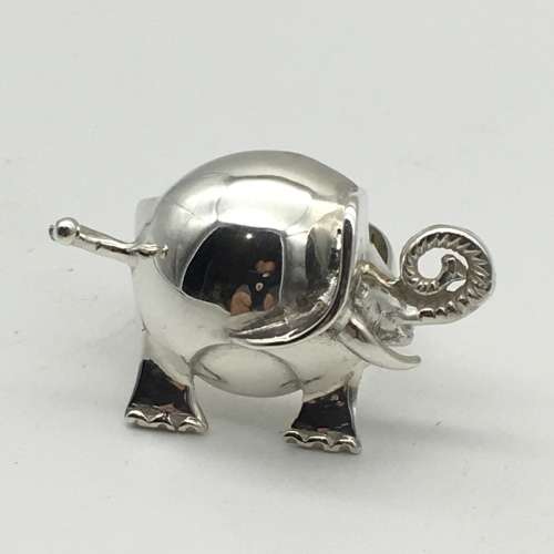 Vintage Sterling Silver `Elephant` Ring