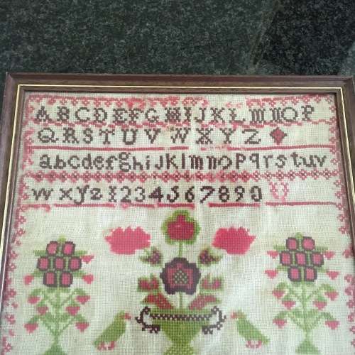 Victorian Childs Needlework Sampler (1889)